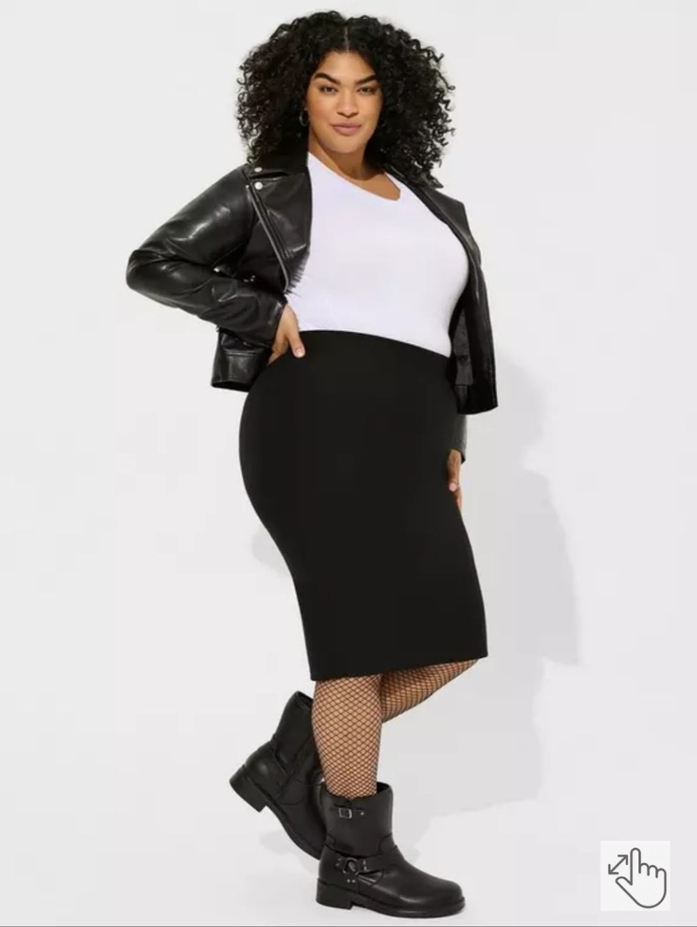 torrid Black Pencil Skirt - Curve-Hugging Fit (Size 00)